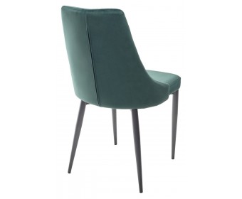 Стул NEPAL BLUVEL-78 GREEN/ серый каркас, велюр M-City