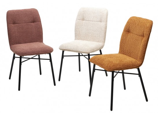 Стул COMO UF995-05 карамельный, букле / черный каркас / Товарный знак DISAUR в Ростове-на-Дону