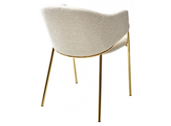 Стул DILL TRF-11 светло-бежевый, ткань/ золотой каркас в Ростове-на-Дону
