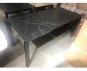 Стол CORNER 120 MATT BLACK MARBLE SOLID CERAMIC / BLACK, ®DISAUR в Ростове-на-Дону