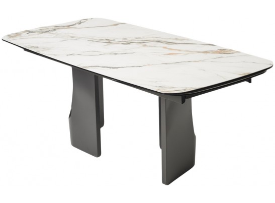 Стол BIRGER 200 KL-188 Контрастный мрамор, итальянская керамика, ®DISAUR в Ростове-на-Дону