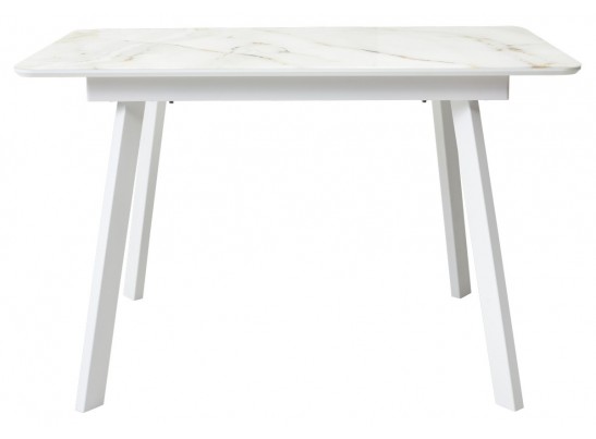 Стол АРУБА 140 нераздвижной АУРУМ, стекло/ БЕЛЫЙ каркас в Ростове-на-Дону