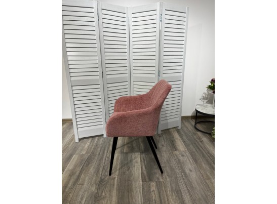 Стул BRANDY WZ2042-11 брусничный фактурный велюр/ черный каркас в Ростове-на-Дону