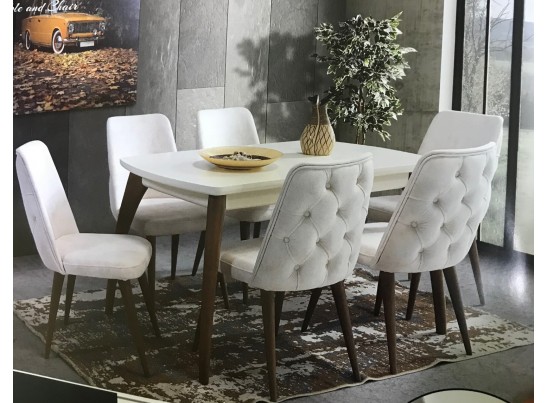 Стол VIZYON крем/ орех 140 см M-city в Ростове-на-Дону