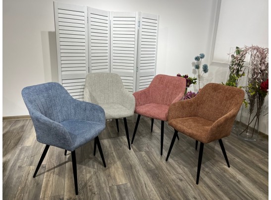 Стул BRANDY WZ2042-11 брусничный фактурный велюр/ черный каркас в Ростове-на-Дону