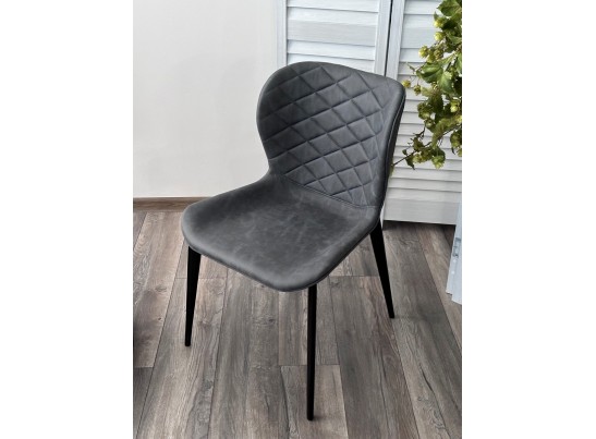 Стул КЛОД, цвет Kiprus-12 Темно-серый, искусственная замша / черный каркас в Ростове-на-Дону