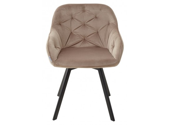 Стул GALE 360 град. поворот. BLUVEL-40 BEIGE, велюр/ черный каркас, в Ростове-на-Дону