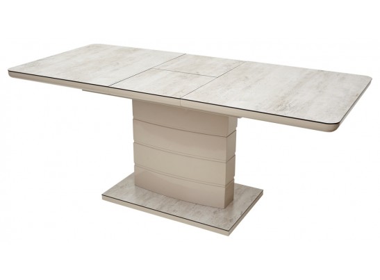 Стол ALTA 120 BEIGE/ CAPPUCINO глазурованное стекло в Ростове-на-Дону