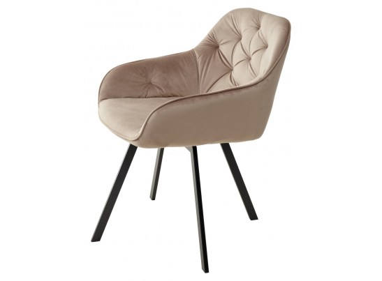Стул GALE 360 град. поворот. BLUVEL-40 BEIGE, велюр/ черный каркас, в Ростове-на-Дону