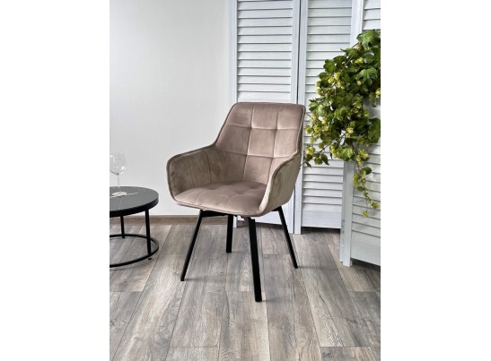 Стул MAVERICK 360 град. поворот. BLUVEL-40 BEIGE/ черный каркас, в Ростове-на-Дону