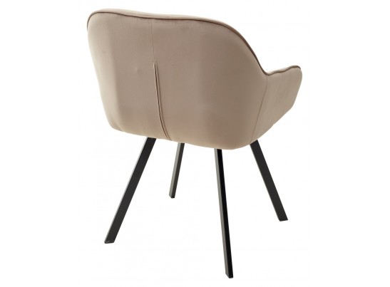 Стул GALE 360 град. поворот. BLUVEL-40 BEIGE, велюр/ черный каркас, в Ростове-на-Дону