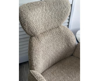 Стул VARDY 360 град.поворот. бежевый букле XD841-06 / Серый, ®DISAUR