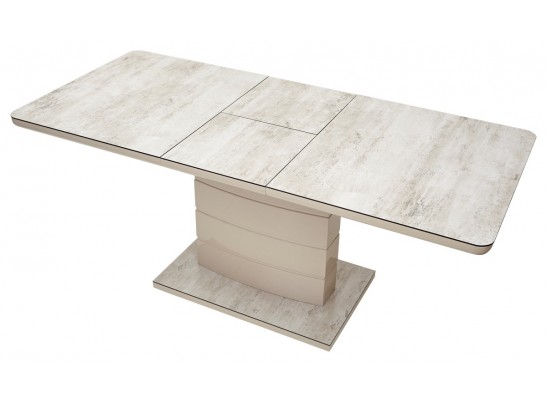 Стол ALTA 120 BEIGE/ CAPPUCINO глазурованное стекло в Ростове-на-Дону