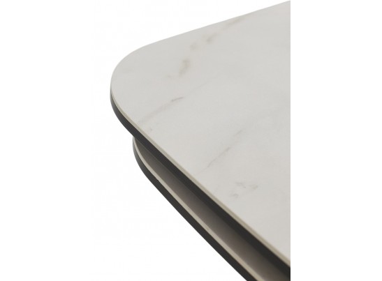 Стол PALACIO 180 KL-188 Контрастный мрамор матовый, итальянская керамика/ Шампань, ®DISAUR в Ростове-на-Дону