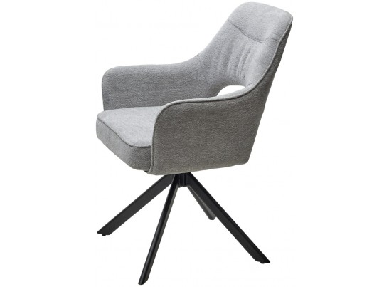 Стул GUARA 180 град. поворот. цвет серо-бежевый RAVEN 06 / черный каркас, ®DISAUR в Ростове-на-Дону