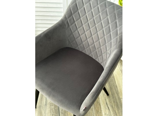 Стул BRANDY 505-38 Графит, велюр "беспальчиковый" / черный каркас, в Ростове-на-Дону