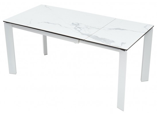 Стол CORNER 120 MATTE STATUARIO Белый мрамор матовый керамика, стекло/ белый каркас, ®DISAUR в Ростове-на-Дону Стол CORNER 120 MATTE STATUARIO Белый мрамор матовый керамика, стекло/ белый каркас, ®DISAUR в Ростове-на-Дону