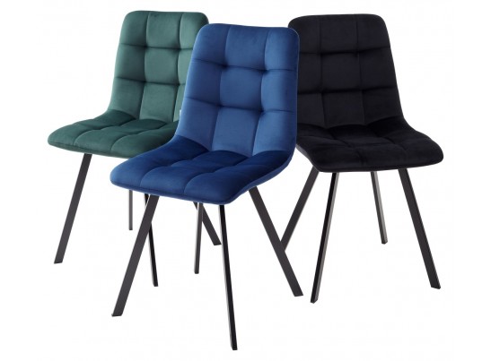 Стул CHILLI SQUARE BLUVEL-78 GREEN, велюр / черный каркас, в Ростове-на-Дону