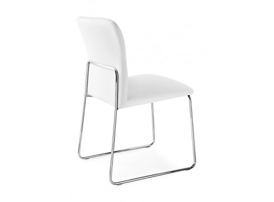 Стул FRIDA CB/1806-SK MT.P77 CHROMED/ SKUBA S92 OPTIC WHITE в Ростове-на-Дону