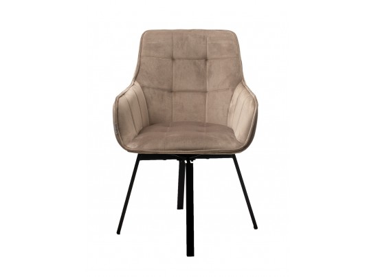 Стул MAVERICK 360 град. поворот. BLUVEL-40 BEIGE/ черный каркас, в Ростове-на-Дону