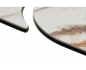 Стол PALACIO 180 KL-188 Контрастный мрамор матовый, итальянская керамика/ Шампань, ®DISAUR в Ростове-на-Дону