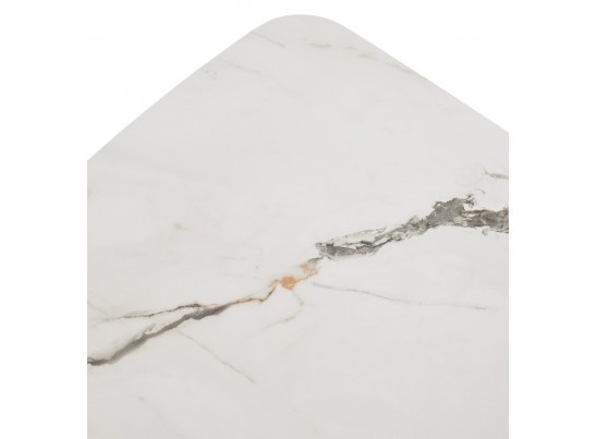 Стол PALACIO 180 KL-188 Контрастный мрамор матовый, итальянская керамика/ Шампань, ®DISAUR в Ростове-на-Дону