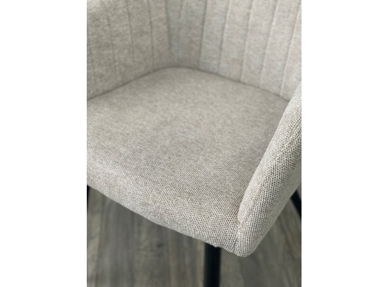 Стул BRANDY WZ2042-02 светло-бежевый фактурный велюр / черный каркас в Ростове-на-Дону