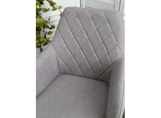 Стул NOVARA Barrel-83 Серый, ткань / черный каркас / Товарный знак DISAUR в Ростове-на-Дону