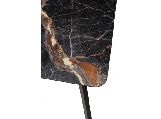 Стол АРУБА 140 МЕЙДЖИК, стекло / черный каркас в Ростове-на-Дону