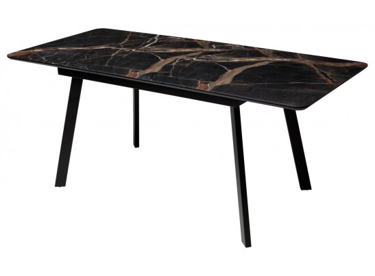 Стол АРУБА 140 МЕЙДЖИК, стекло / черный каркас в Ростове-на-Дону