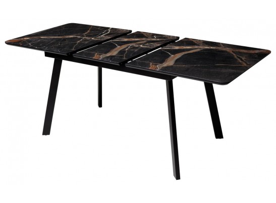 Стол АРУБА 140 МЕЙДЖИК, стекло / черный каркас в Ростове-на-Дону