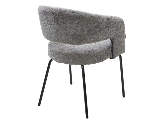 Стул SNUG 3018-17 серый, шенилл / черный каркас, ®DISAUR в Ростове-на-Дону