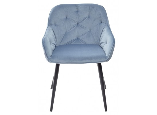 Стул BREEZE G108-56 пудровый синий/темно-серый каркас, велюр в Ростове-на-Дону