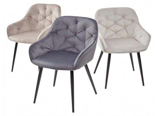 Стул BREEZE G108-56 пудровый синий/темно-серый каркас, велюр в Ростове-на-Дону