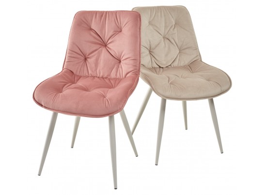 Стул MONACO UF910-08 PINK, велюр/капучино каркас M-City в Ростове-на-Дону