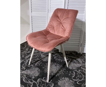 Стул MONACO UF910-08 PINK, велюр/капучино каркас M-City