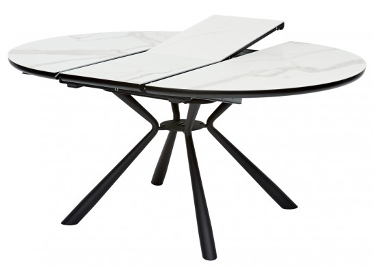 Стол VOLAND BIANCO TL-45 испанская керамика/ BLACK "белый мрамор" в Ростове-на-Дону