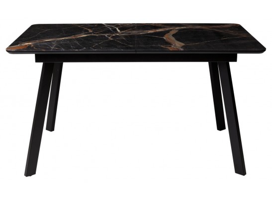 Стол АРУБА 140 МЕЙДЖИК, стекло / черный каркас в Ростове-на-Дону