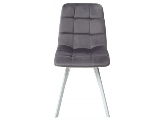 Стул CHILLI SQUARE G108-12 антрацит, велюр / белый каркас в Ростове-на-Дону