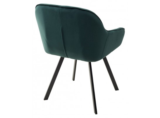 Стул GALE 360 град. поворот. BLUVEL-78 GREEN, велюр/ черный каркас, в Ростове-на-Дону