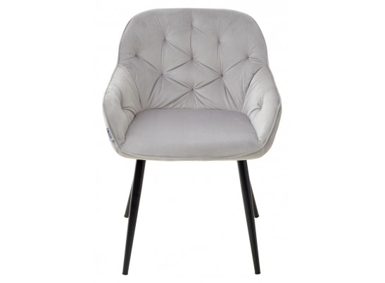 Стул BREEZE BLUVEL-03 LIGHT GREY, велюр / черный каркас в Ростове-на-Дону