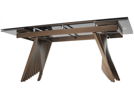 Стол IVAR 180 MARBLES TL-109 Серый мрамор, испанская керамика / Шоколадное золото каркас, ®DISAUR в Ростове-на-Дону