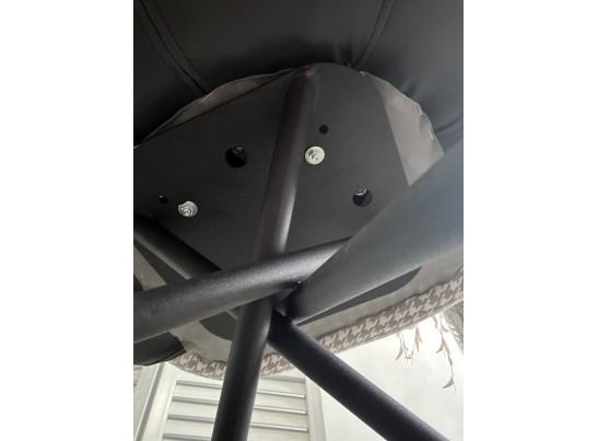 Стул ЛИЛУ ДАНС 180 град. поворотный, УЮТ ГРЕЙ КЛЫК / ORAKUL 998 Темно-серый / Черный каркас, M-City в Ростове-на-Дону