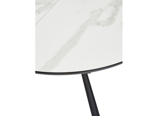 Стол VOLAND BIANCO TL-45 испанская керамика/ BLACK "белый мрамор" в Ростове-на-Дону