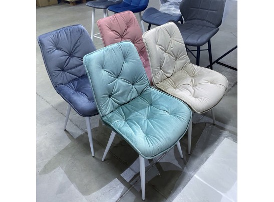 Стул MONACO UF910-08 PINK, велюр/капучино каркас M-City в Ростове-на-Дону