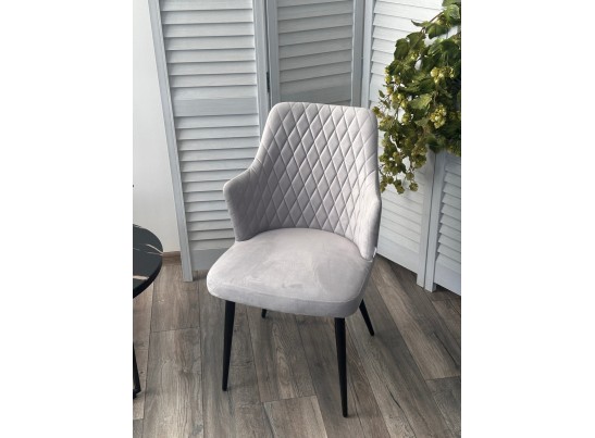 Стул HERMAN СВЕТЛО-СЕРЫЙ BM-4, велюр / черный каркас в Ростове-на-Дону