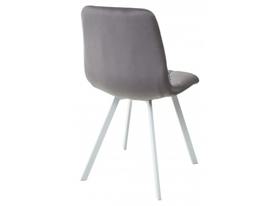 Стул CHILLI SQUARE G108-12 антрацит, велюр / белый каркас в Ростове-на-Дону