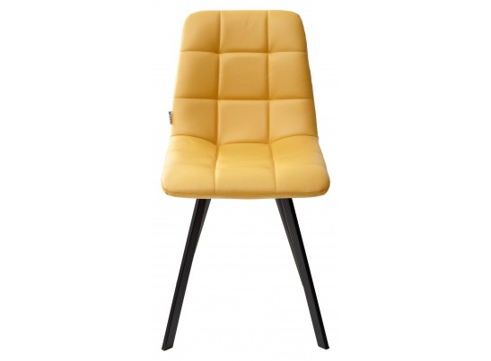 Стул CHILLI SQUARE HK017-19 глубокий желтый, PU / черный каркас в Ростове-на-Дону