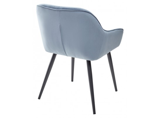 Стул BREEZE G108-56 пудровый синий/темно-серый каркас, велюр в Ростове-на-Дону