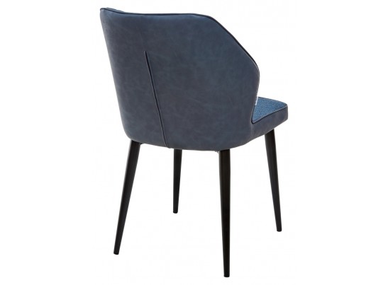 Стул SEATTLE TRF-06 полночный синий, ткань/ RU-03 синяя сталь, PU в Ростове-на-Дону